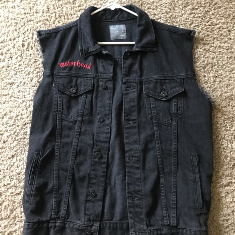 Zara Man Denim Motörhead Patch Vest